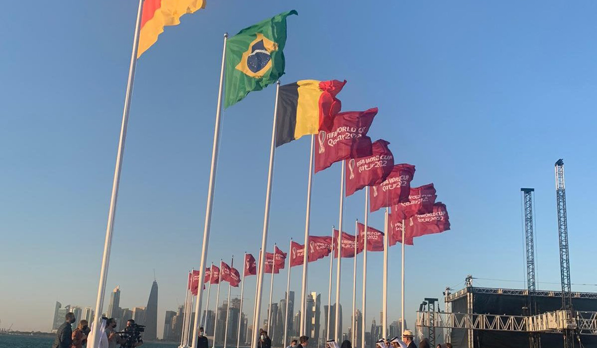 SC Organizes Flags Raise Festival of Qualified Teams for Qatar 2022 World Cup